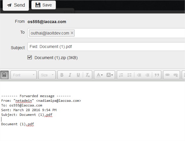 (688) os555@laozaa.com - MailBox - RainLoop Webmail - Mozilla Firefox (Private Browsing)